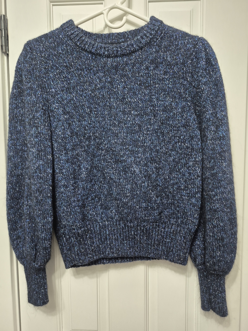 Banana Republic Blue Marled Crewneck Sweater